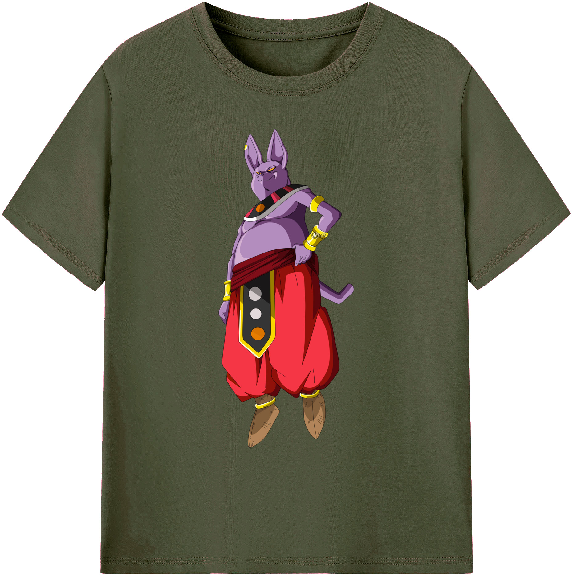 （画像用） ドラゴンボール シャンパ DRAGON BALL Champa 綿100％ メンズ半袖Tシャツ｜肌触りやわらか＆通気性